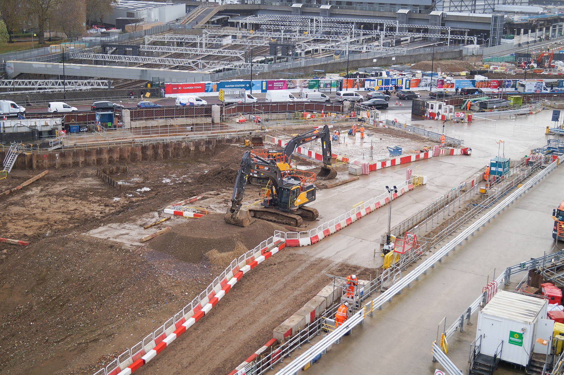 Euston Throat Retained Cut - HS2 Enabling Works